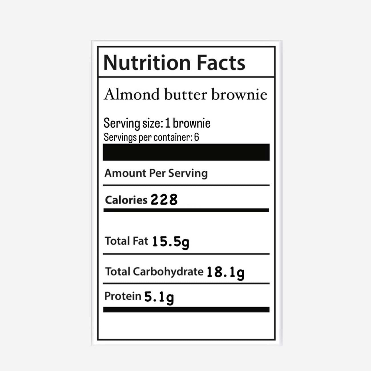 براونيز بالبروتين مع زبدة اللوز بالعلبة