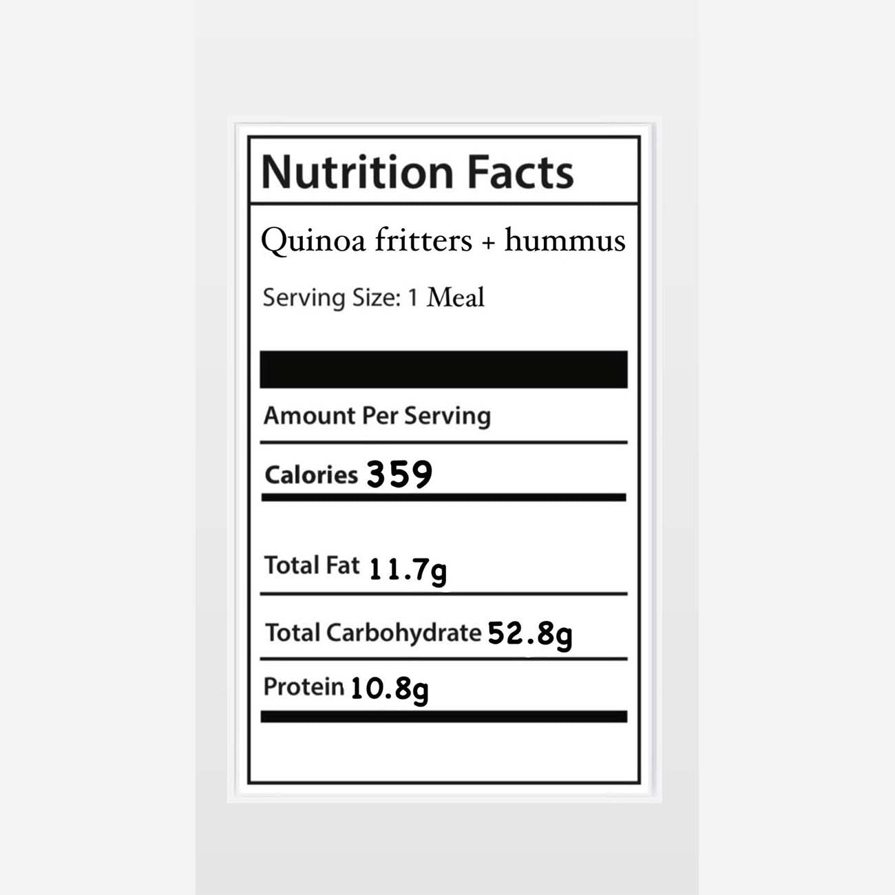 كينوا برغر مع الكركم + حمص بالفلفل