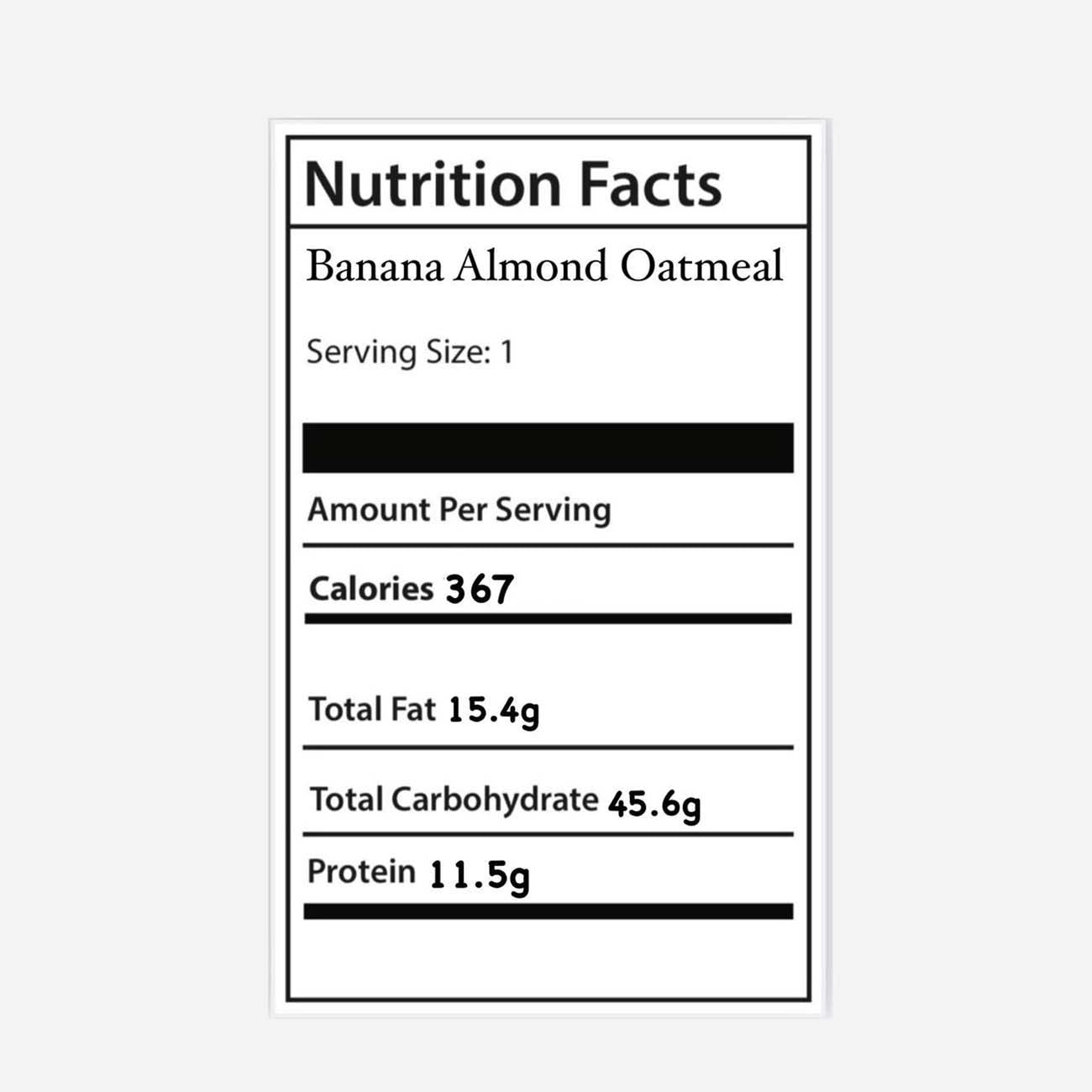 Banana Almond Oat Meal