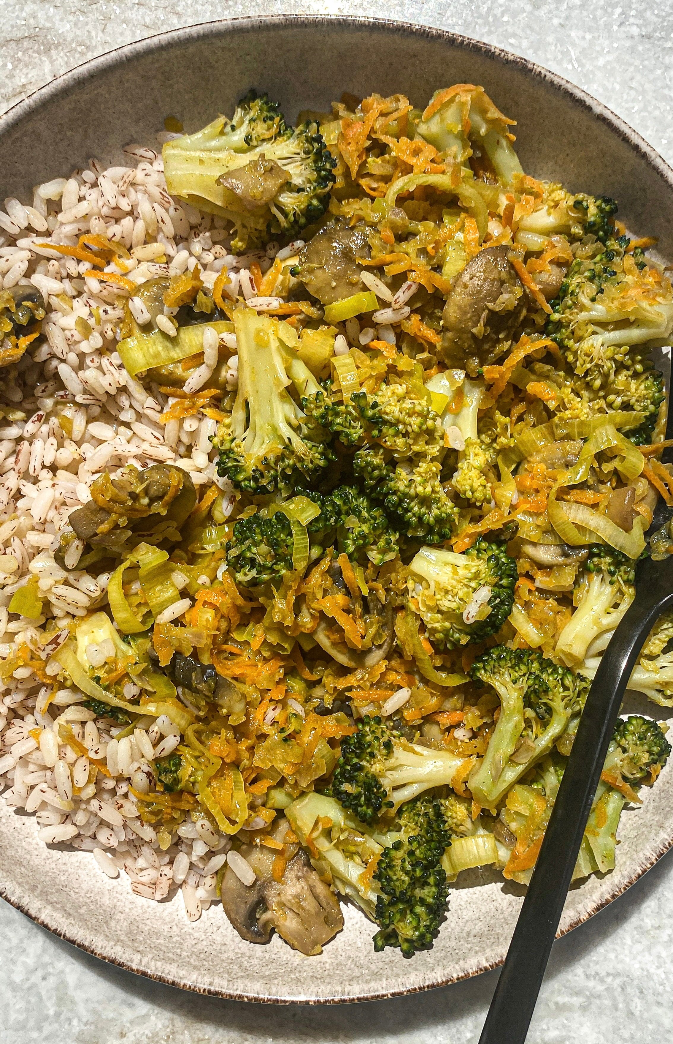 بروكولي بالكاري + أرز بسمتي