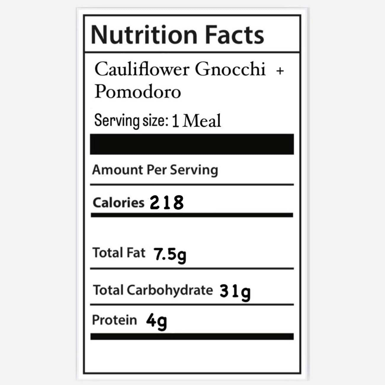 نيوكي القرنبيط بصلصة بومودورو