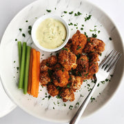 قرنبيط كيتو بنكهة الباربيكيو مع الرانش النباتي