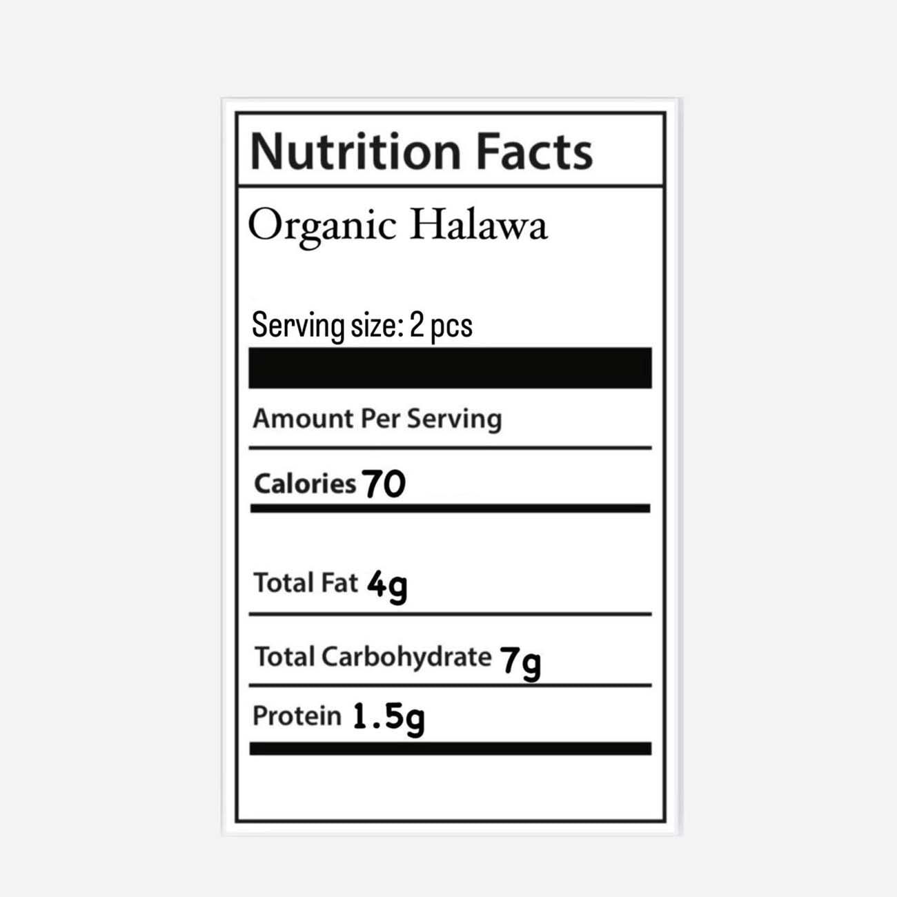 حلاوة عضوية (بالعلبة)