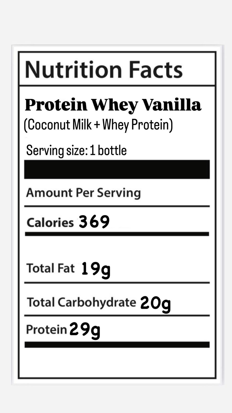 بروتين وي بالفانيليا (الرياض فقط)