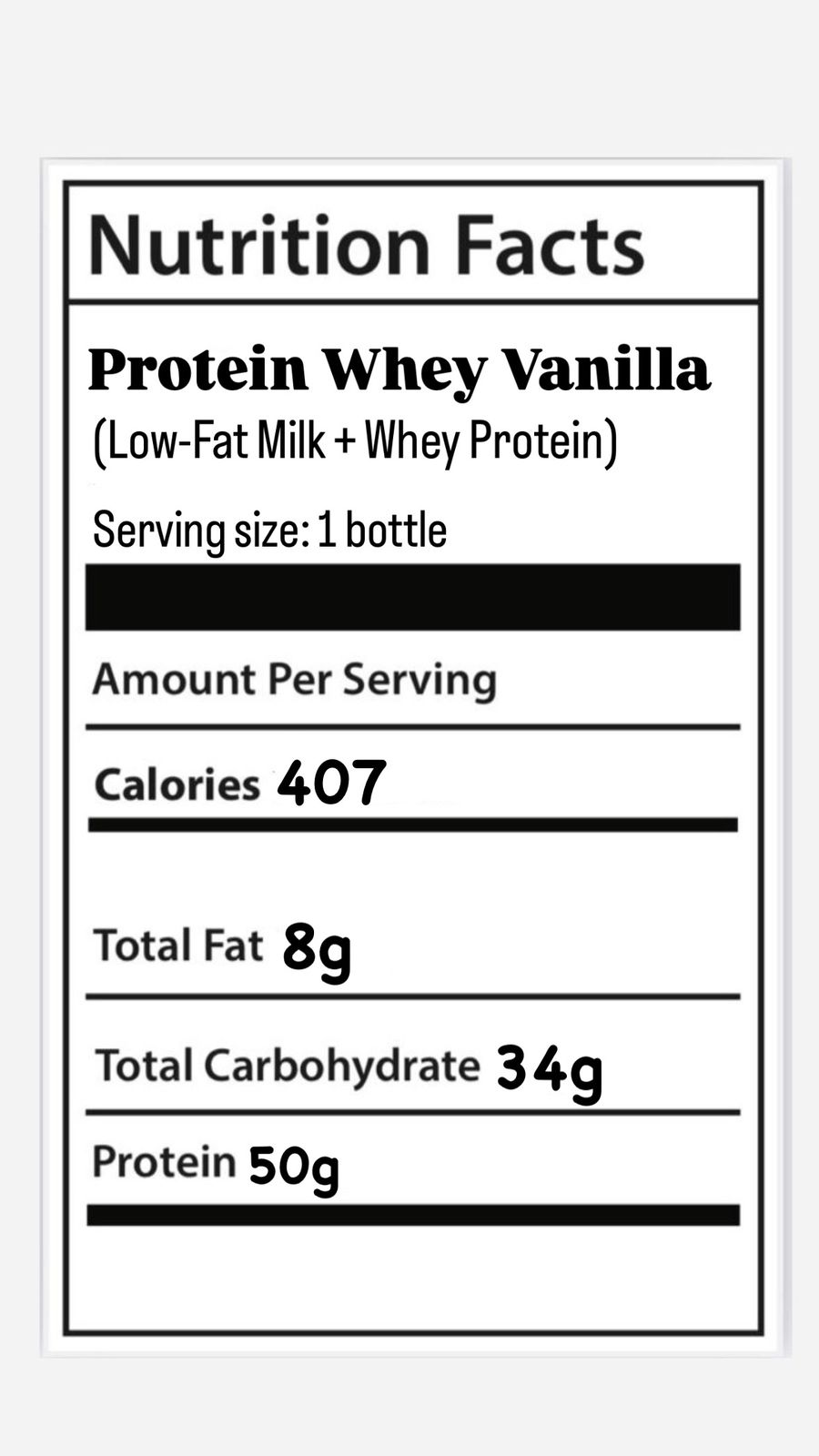 بروتين وي بالفانيليا (الرياض فقط)