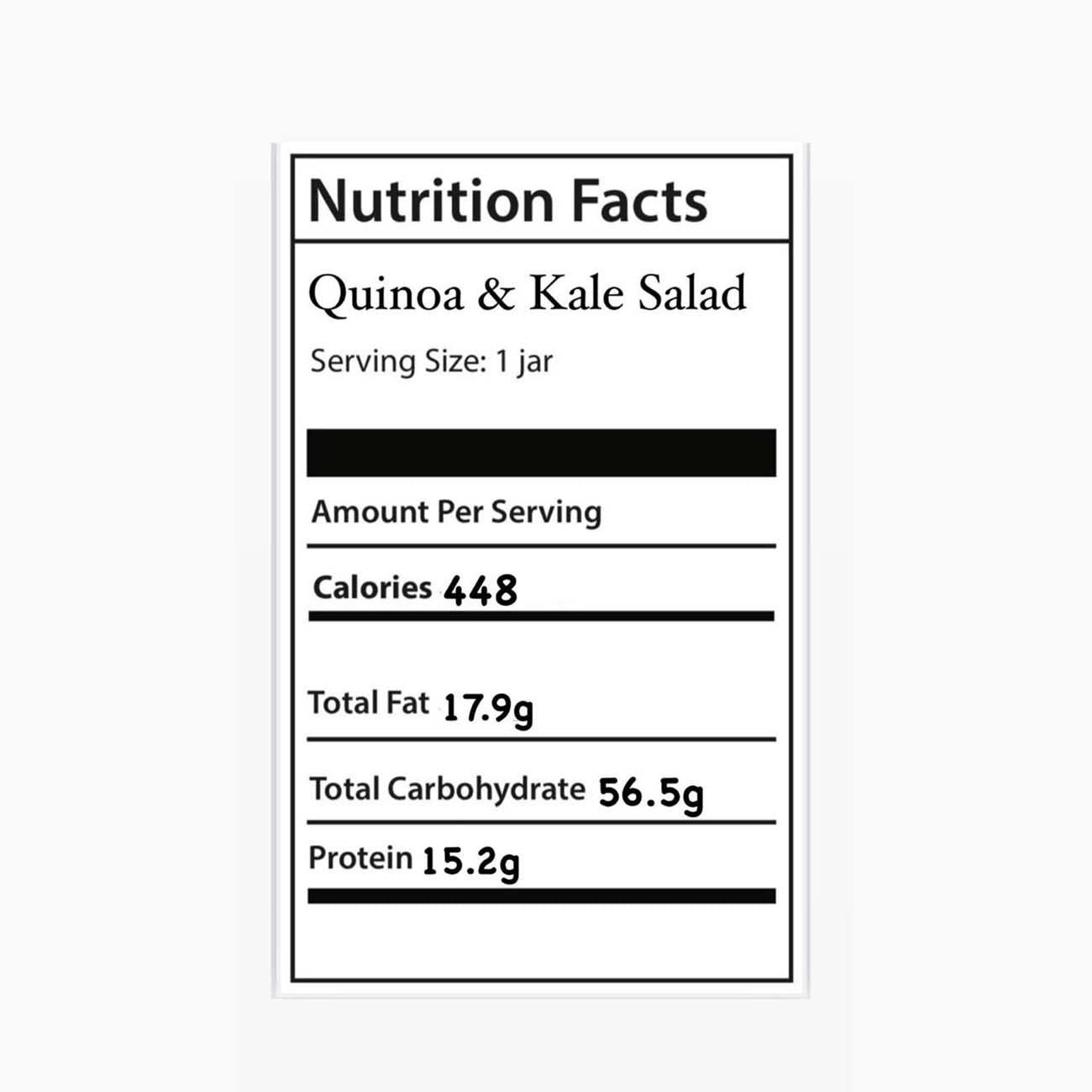 Quinoa & Kale salad (jar)