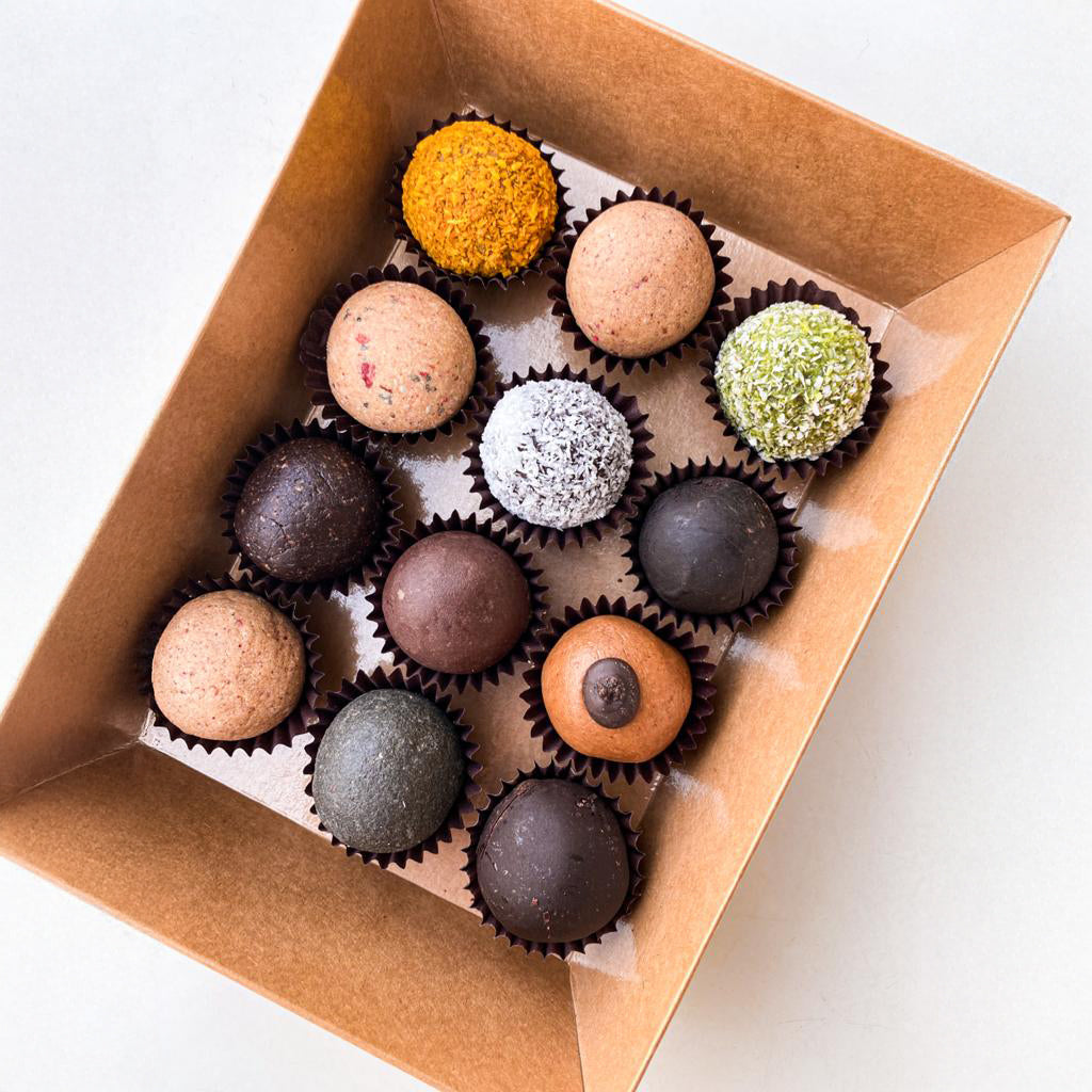 علبة كرات البروتين المشكلة