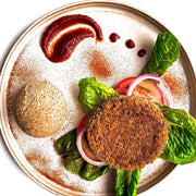 برجر الفاصوليا السوداء + خبز البرغر الكيتو