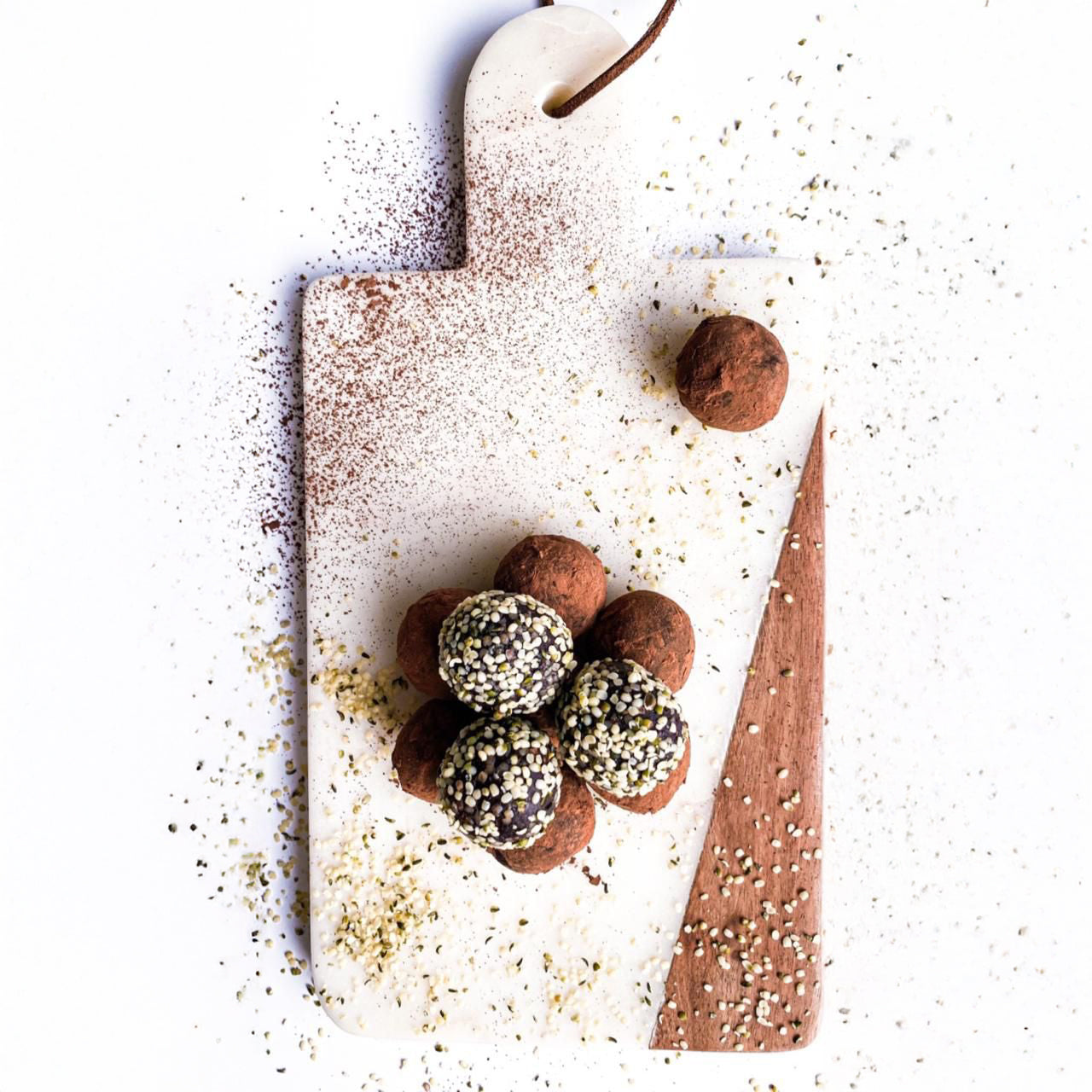 ترافل بروتين الشوكولاتة